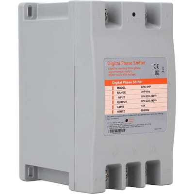 Eenfase naar 3-fasen Omvormer 3 5 pk 2.5 3.7KW 14A 50 60Hz Hoge Efficiëntie Digitale Fasenschuiver voor Motor