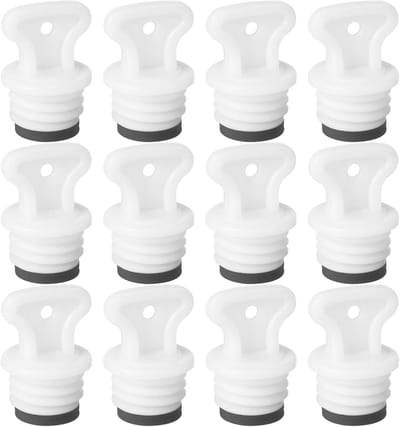 Kruikdoppen Rubber - Flessen Stopper - Warmwaterkruik Afdichten - Lekvrije Afsluiting - 3.5 cm - Wit