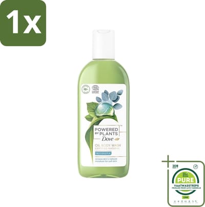 1 x Dove Powered by Plants - Oil Body Wash - Eucalyptus - 250 ml - Natuurlijke Bodywash - Eucalyptus Bodywash - Hydraterende Bodywash - Vegan Bodywash - Cruelty-Free Bodywash