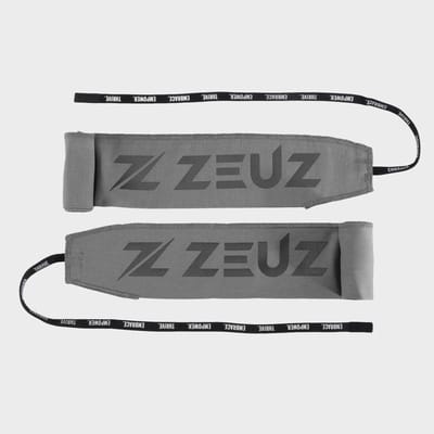 ZEUZ 2 Stuks Lichtgewicht Polsband voor Fitness & CrossFit - Wrist wraps – Krachttraining – Polsbrace – Lichtgrijs