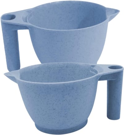 Verf Mengkommen - Haarkleur Kappers - Haarverf Mengen - Ergonomisch Handvat - 2 Stuks - Blauw