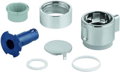 Afsluitgreep Thermostaat - Vergrendelingshandgreep Kranen - Badkamer Reparatie - Roestvrij Staal - 1 Stuk - Geborsteld metallic