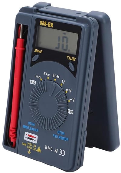 Zakformaat Multimeter - Digitale Tester - Elektrische Metingen - Geïntegreerd Testgereedschap - Compact Ontwerp - Zwart