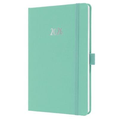 Sigel weekagenda Feel 2026 - formaat A5 - Mighty Mint - hardcover - SI-J6409