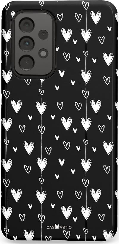 Casetastic Hoesje Geschikt voor Samsung A53 - Stijlvolle Beschermende Duo-layer Case - Hangend Hartje