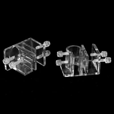 Dailygoods- Waterleiding Clip 2 Stuks - Acryl Bevestigingsclip - Aquarium Slang Houder - Buisklem - Geschikt voor 12-16mm Pijp - Duurzaam en Stevig