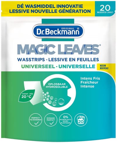 Dr. Beckmann Magic Leaves Universeel - Wasstrips - Wasmiddeldoekjes