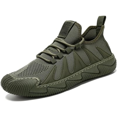 Heren sneakers casual lichtgewicht mesh sportschoenen zomer nieuw heren outdoor zachte zool Antislip Ademend comfort hardloopschoenen 39 gray