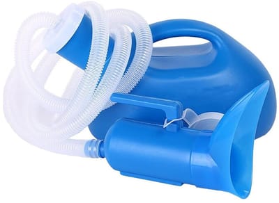 Urinal Fles - Draagbare Pot - Hulp bij Zorg - Duurzaam Plastic - 2000ML Capaciteit - Wit