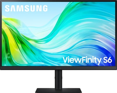 Samsung ViewFinity S6 S27F612EAU - LED-monitor - 27" - 2560 x 1440 QHD @ 100 Hz - IPS - 300 cdm² - 1000:1 - 5 ms - 2xHDMI, DisplayPort - Zwart