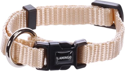 Flamingo Ziggi - Halsband Honden - Halsband Ziggi Beige Xxs 15-25cm 10mm - 1st - 133702 - 1st