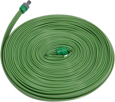 Irrigatieslang 3 buizen - Tuinslang PVC - Planten Bewateren - Fijne Sproeinevel - 75 meter - Groen