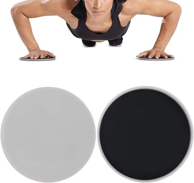 Oefen Schijven - Glijders - Core Training - Veelzijdig Gebruik - 2 Stuks - Grijs