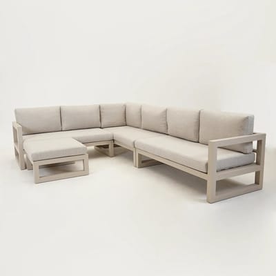 Vita Grosso hoekbank 4 delig groot rechts beige