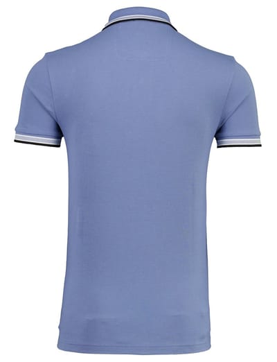 Korte mouw Paddy polo BOSS Green blauw 3-knoops