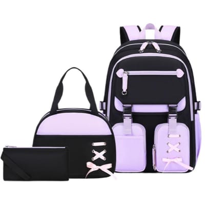 3 stuks rugzakset voor basisschoolleerlingen lunchtas kind potloodtas middelbare schooltas voor meisje tiener reizen schooltas
