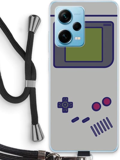 Case Company® - Hoesje met koord geschikt voor Xiaomi Redmi Note 12 Pro Plus hoesje met Koord - Game On - Telefoonhoesje met Zwart Koord - Bescherming aan alle Kanten en Over de Schermrand