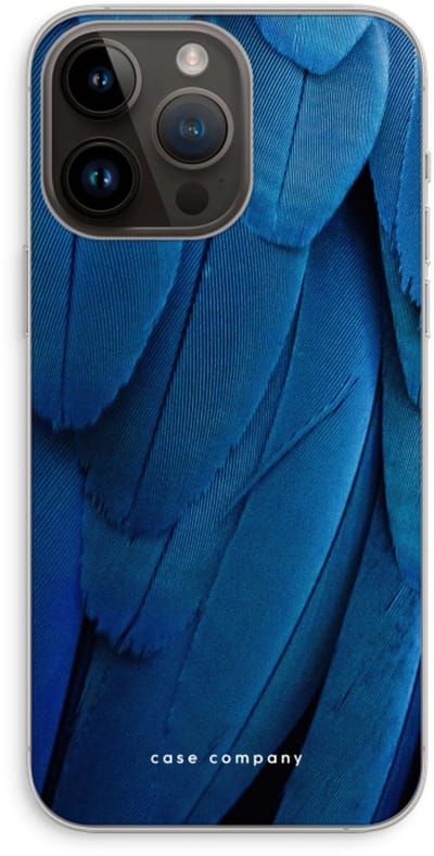 Case Company® - Hoesje geschikt voor iPhone 14 Pro Max hoesje - Pauw - Soft Cover Telefoonhoesje - Bescherming aan alle Kanten en Schermrand