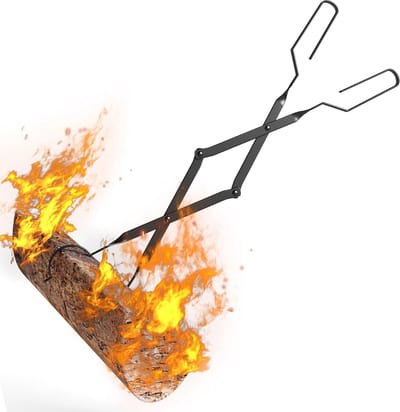 Open Haard Tang 66 cm - Brandhout Log Grabber voor Binnen en Buiten