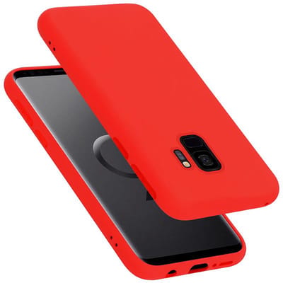 Cadorabo Hoesje geschikt voor Samsung Galaxy S9 in LIQUID ROOD - Beschermhoes gemaakt van flexibel TPU silicone Case Cover