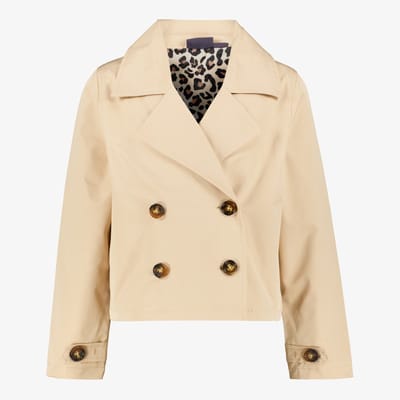 TwoDay korte meisjes trenchcoat beige - Maat 134