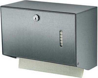Handdoekdispenser aluminium klein voor Wandmontage van MediQo-line