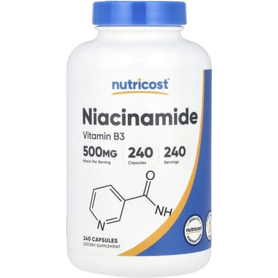 Nutricost, niacinamide, 500 mg, 240 capsules