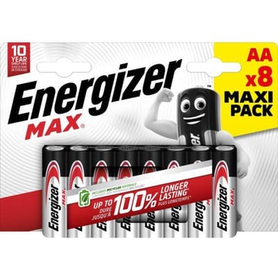 Energizer Max AA batterij (penlite) Alkaline 1.5 V 8 stuk(s)