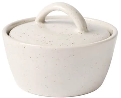 Broste Copenhagen Nordic Vanilla Servies Kom met deksel Ø8 x H6 cm - Bowl with Lid