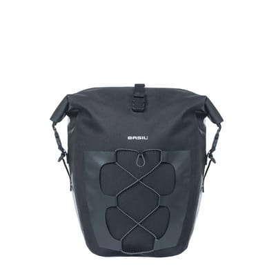 Basil Navigator Waterproof L enkele tas MIK Hooks- 25-31L- zwart