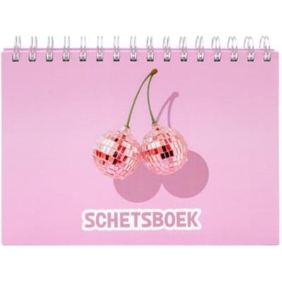 Cherry schetsboek a5 spiraal, assorti