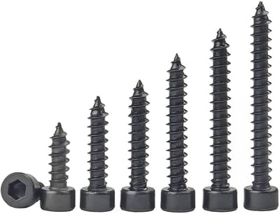 Dailygoods- Zelftappende Schroeven 20 Stuks - M3 x 12 mm Cilinderkopschroef - Meubelschroeven - Hoogwaardige Sterkte - Eenvoudige Installatie - Koolstofstaal