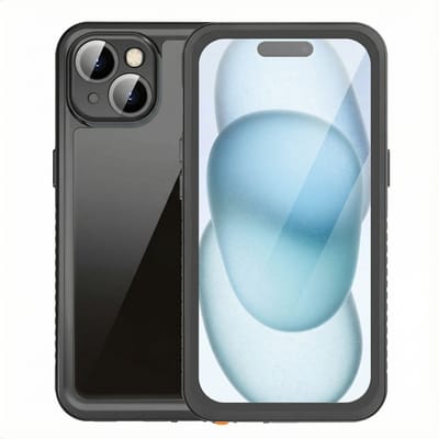 imoshion Hoesje - Geschikt voor Apple iPhone 15 - Waterproof 360 case - Zwart