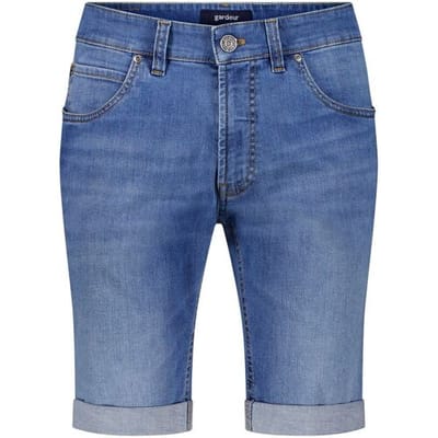 Gardeur Bermuda John Soft Touch Comfort Stretch Stone Blue Used / male