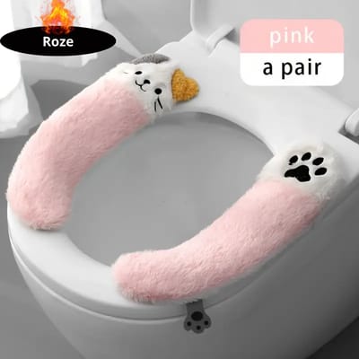 Nivard Wasbare Toiletbril Cover - Wc Bril Hoes - Toiletbril - Wc Deksel - Toiletafdekking - Verwarmde Wc Bril - Roze