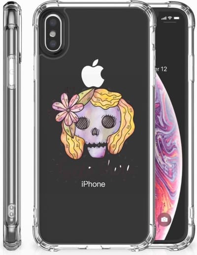 Extreme Case Apple iPhone Xs Max Boho Skull