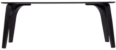 Bronx71® Eettafel Flint zwart 160 x 90 cm