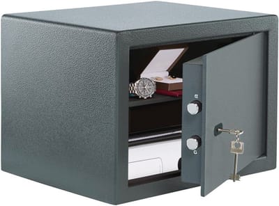 Meubelkluis met Sleutel voor Wand- en Vloerbevestiging - Veilig Sieraden en Documenten Opbergen, 40,3L