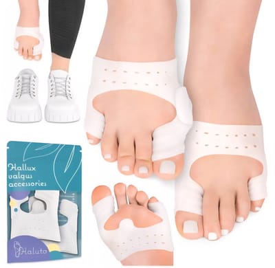 Hallux Valgus teen corrector- teenbeschermer - Siliconen beschermband voor knobbels - likdoorns en blaren