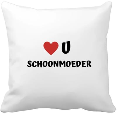 Akyol - love u schoonmoeder Kussen hoes - Schoonmoeder - de liefste schoonmoeder - moeder cadeautjes - moederdag - verjaardag - geschenk - kado - 40 bij 40 cm