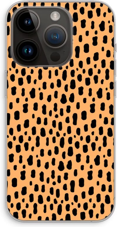 Case Company® - Hoesje geschikt voor iPhone 14 Pro hoesje - Panter - Soft Cover Telefoonhoesje - Bescherming aan alle Kanten en Schermrand