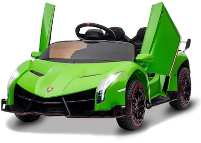 Danky Auto - Elektrische Kinderauto 12V - Groen - 2x35W Motor - Afstandsbediening - 3 Snelheden & LED