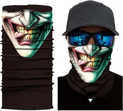 Scoby - Motor Gezichtsmasker & Nekwarmer - Joker Design - Skimasker - Motorsjaal voor Halloween - Spatmasker/Face Shield