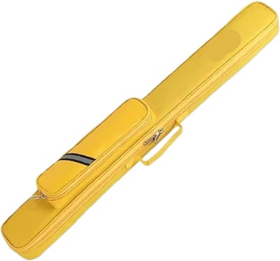 Biljartkeu Tas - Keu Etui - Veilig Vervoeren - Robuuste Oxford Stof - 83 cm Lengte - Geel