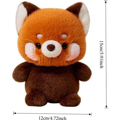 15CM Schattig Vos Pluche Speelgoed Zacht Kawaii Wasbeer Pluche Speeltje Kinderen Tafel Poppetje Ornament Metgezel Poppetje Verjaardag Kerstcadeaus