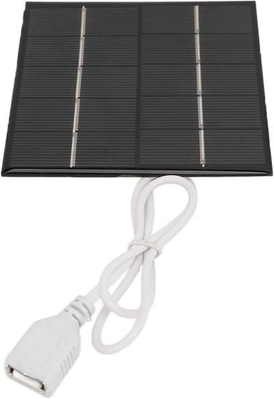 Zonnepaneel - Draagbaar USB - Energie Opladen - Hoge Energieconversie - 12 Watt - Zwart