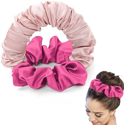 Dailygoods- Haarelastiek Hittevrij - Warmtevrije Krullen - Zacht Elastisch - Luxe Haaraccessoire - Geschikt voor Middellang Haar - Zijdeachtig en Glanzend Haar - Krulspelden
