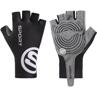 Winddichte Halfvinger Handschoenen Antislip Fiets Handschoenen Race Racefiets Handschoenen Mountainbike XL zwart