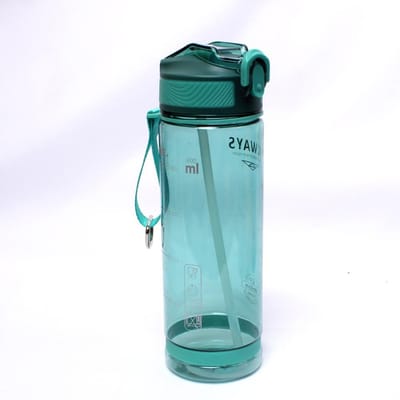 800 ml sportwaterfles met rietje voor kamperen wandelen buiten plastic transparante BPA-vrije fles voor heren drinkgerei 800ml