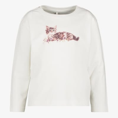 Name It meisjes trui met kat wit - Maat 92